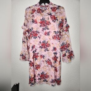 Art Class Floral Pink Dress Youth Size XL (12/14)